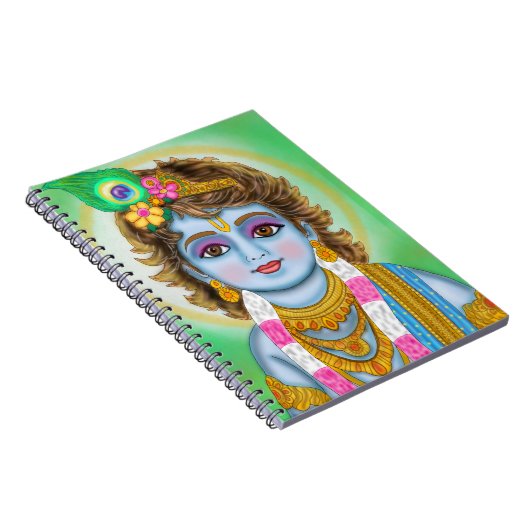 Lord Child Krishna Notebook Notitieboek (Rechterzijde)