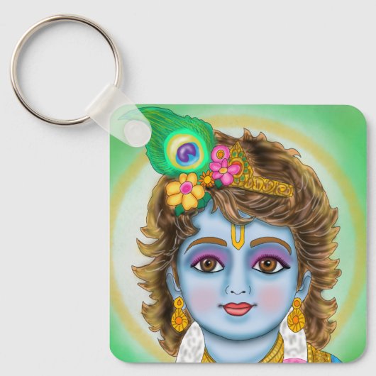 Lord Child Krishna Sleutelhanger (Voorkant)