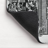 Lord Cromwell cadeau de bijbel voor Henry VIII Muismat (Hoek)