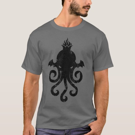 Lord Cthulhu Faded Piccon T-shirt (Voorkant)