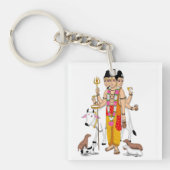 Lord Dattatreya Keychain (voorkant)