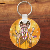 Lord Dattatreya Keychain (Voorkant)