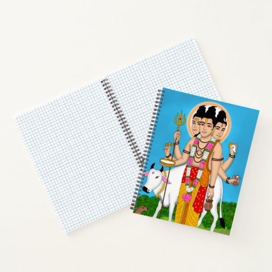 Lord Dattatreya Notebook Notitieboek (Binnen)