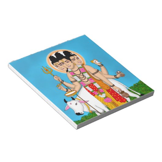 Lord Dattatreya Notepad Notitieblok (Schuin)
