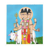 Lord Dattatreya Notepad Notitieblok (Voorkant)