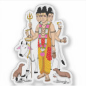Lord Dattatreya Sticker (Voorkant)