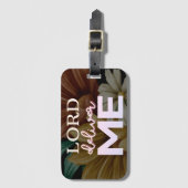 Lord Deliver Me - Floral Bagagelabel (Voorkant (verticaal))