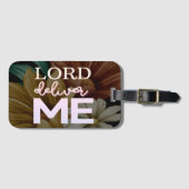 Lord Deliver Me - Floral Bagagelabel (Voorkant (horizontaal))