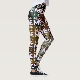 Lord Deliver Me - Floral Leggings