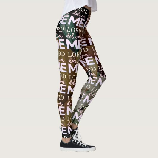 Lord Deliver Me - Floral Leggings (Rechts)