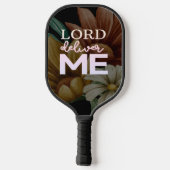 Lord Deliver Me - Floral Pickleball Paddle (Achterkant)