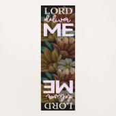 Lord Deliver Me - Floral Yogamat (Voorkant)