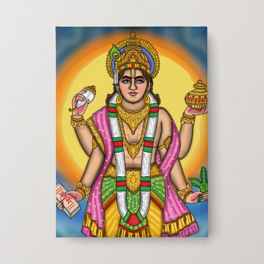 Lord Dhanvantari-knop Button (Voorkant)