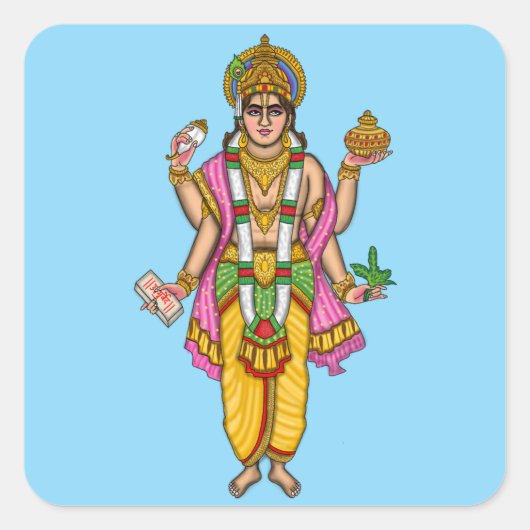 Lord Dhanvantari Stickers (Voorkant)