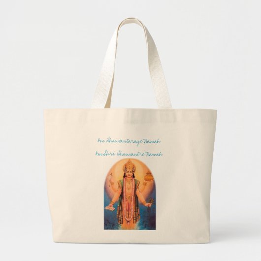 Lord Dhanwantari Grote Tote Bag (Voorkant)