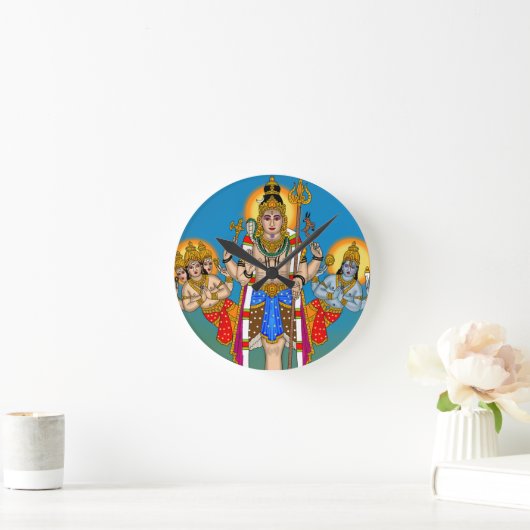 Lord Ekpada Shiva Clock Ronde Klok (Huis)
