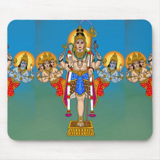 Lord Ekpada (Shiva) Mouse Pad Muismat (Voorkant)