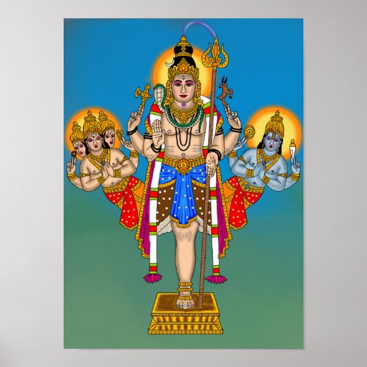 Lord Ekpada (Shiva) Poster (Voorkant)