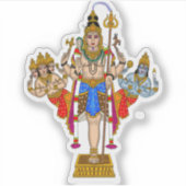 Lord Ekpada Shiva Stickers (Voorkant)