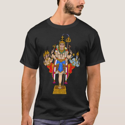 Lord Ekpada Shiva T-Shirt – Divine Casual Wear for (Voorkant)