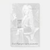 Lord F. vereist punctualiteit! Funny Perfectionism Post-it® Notes (Voorkant)