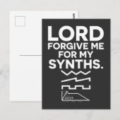 Lord Forgive Me For My Synths Pret Muzikale Briefkaart (Voorkant / Achterkant)
