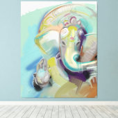 Lord Ganesh Art Canvas (Insitu (Houten vloer))