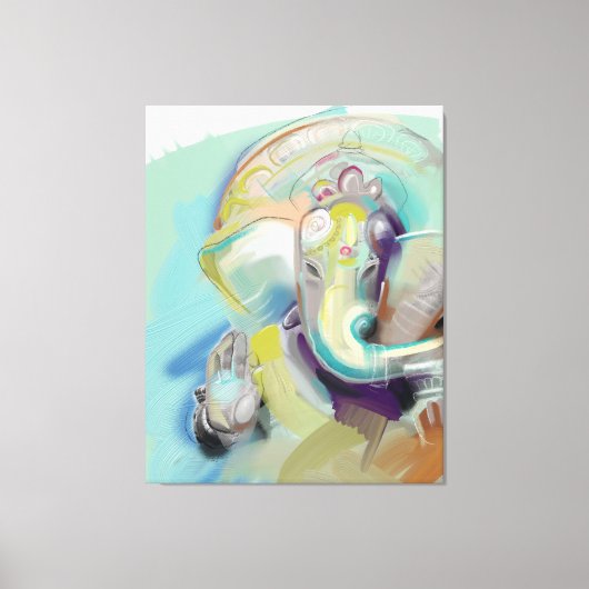 Lord Ganesh Art Canvas Afdruk (Voorkant)