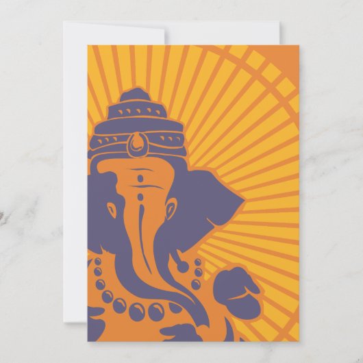 Lord Ganesh Bridal Shower Uitnodiging (Voorkant)