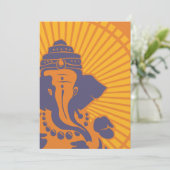 Lord Ganesh Bridal Shower Uitnodiging (Staand voorkant)