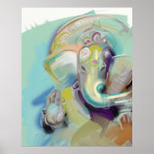 Lord Ganesh Elephant Buddha Poster (Voorkant)