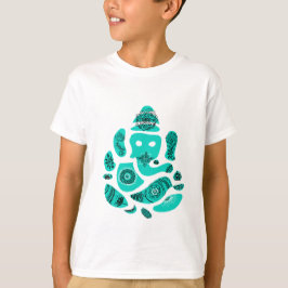 Lord Ganesh Elephant Kinderen T-shirt, wit T-shirt