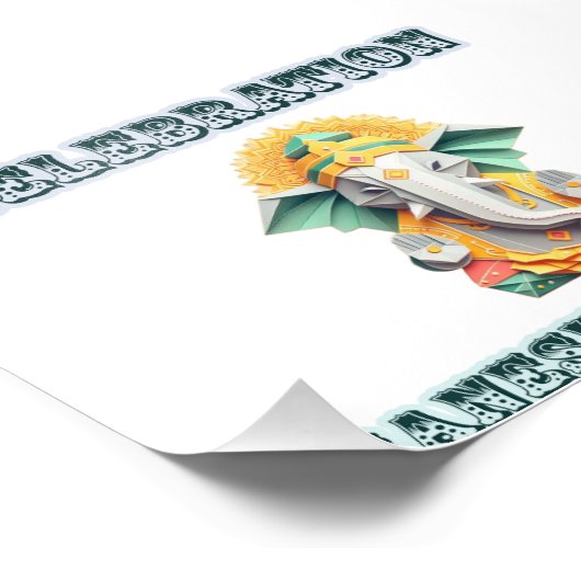 Lord Ganesh Foto Afdruk (Hoek)