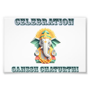Lord Ganesh Foto Afdruk