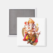 Lord Ganesh, Ganesha, Ganapati Ganpati Shri Ganesh Magneet (Voorkant / Achterkant)