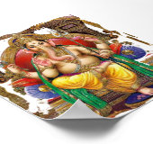 Lord Ganesh, geweldige hindoe God voor geluk Poster (Hoek)