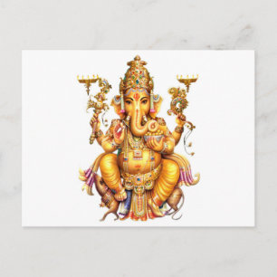 LORD GANESH HINDU GOD BRIEFKAART