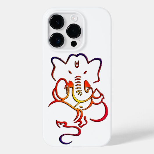 Lord Ganesh Hindu God Grafisch ontwerp iPhone Case (Achterkant)