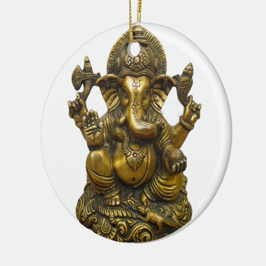LORD GANESH HINDU GOD KERAMISCH ORNAMENT (Links)