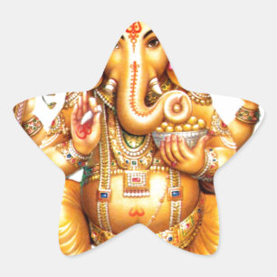 LORD GANESH HINDU GOD STER STICKER
