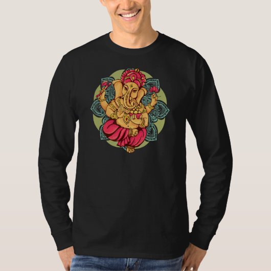 Lord Ganesh Hindu God T-shirt (Voorkant)