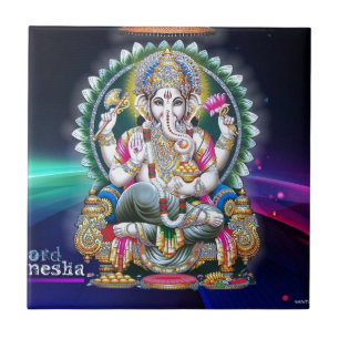 LORD GANESH HINDU GOD TEGELTJE