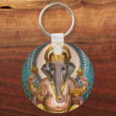 Lord Ganesh India Elephant hindu god Sleutelhanger (Voorkant)