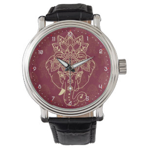 Lord Ganesh, prachtig en knapperig afbeelding Horloge