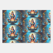 Lord Ganesh Wrapping Paper Flat Sheet Set van 3 (Voorkant 3)
