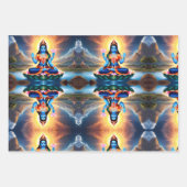 Lord Ganesh Wrapping Paper Flat Sheet Set van 3 (Voorkant 3)