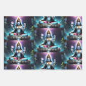 Lord Ganesh Wrapping Paper Flat Sheet Set van 3 (Voorkant 2)