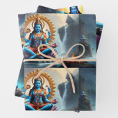 Lord Ganesh Wrapping Paper Flat Sheet Set van 3 (In situ)