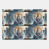 Lord Ganesh Wrapping Paper Flat Sheet Set van 3 (Voorkant)