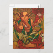Lord Ganesha Briefkaart (Voorkant / Achterkant)